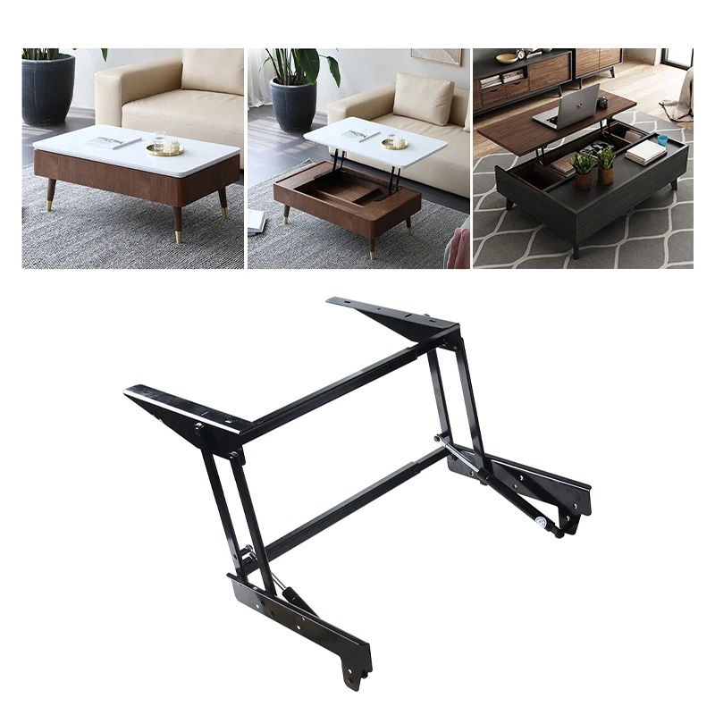 

1pair Lift Up Coffee Table Mechanism Folding Spring Tea Coffee Table Hinge Metal Lift Up Mechanism Table Lift Frame