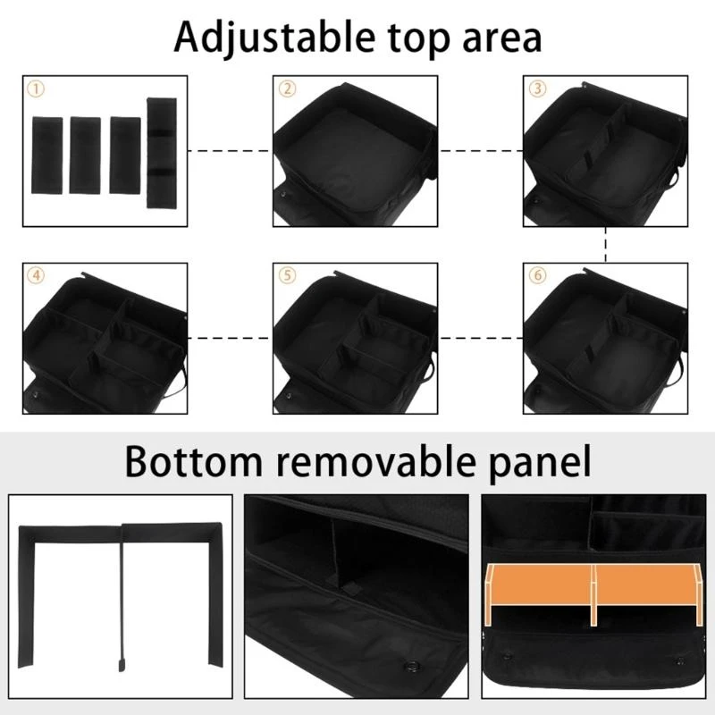 

2 Layer Golfs Trunk Golfs Car Locker with Individual Compartment for 2 Pair Shoes, Golfs Car Storage