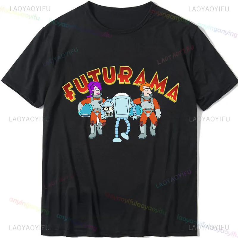 تي شيرت من القطن الخالص للرجال والنساء ، أكمام قصيرة ، تي شيرتات برقبة مستديرة ، صورة شخصية كرتونية ، ملابس برسومات كاواي ، ملابس مذهلة ، جديد ، Y2k #3