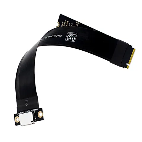 SSD 그래픽 카드용 M.2 NVME-Oculink 4i 연장 케이블 M2 M 키-SFF-8612 어댑터 PCIe 4.0 Gen4 케이블(데스크탑 노트북용)