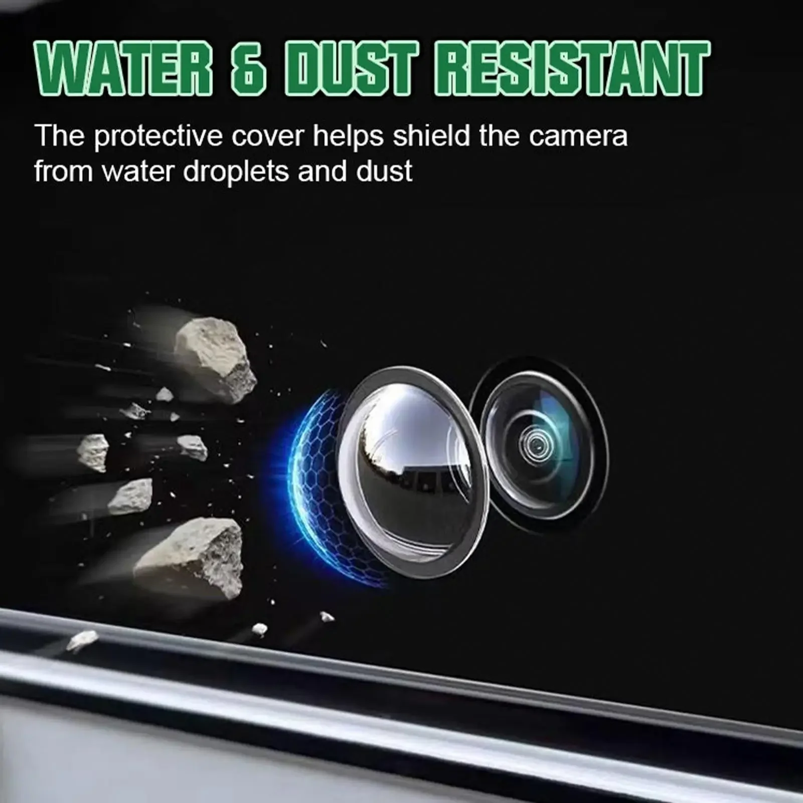 

Car Camera Lens Protector for Tesla Model Y Acrylic Protective Cover High-Transparency Design Anti-Scratch Easy Installation