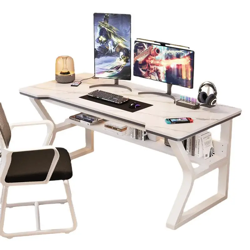 

Rock board computer desk, desktop learning and writing desk, simple office desk and chair set, esports desk computer desk