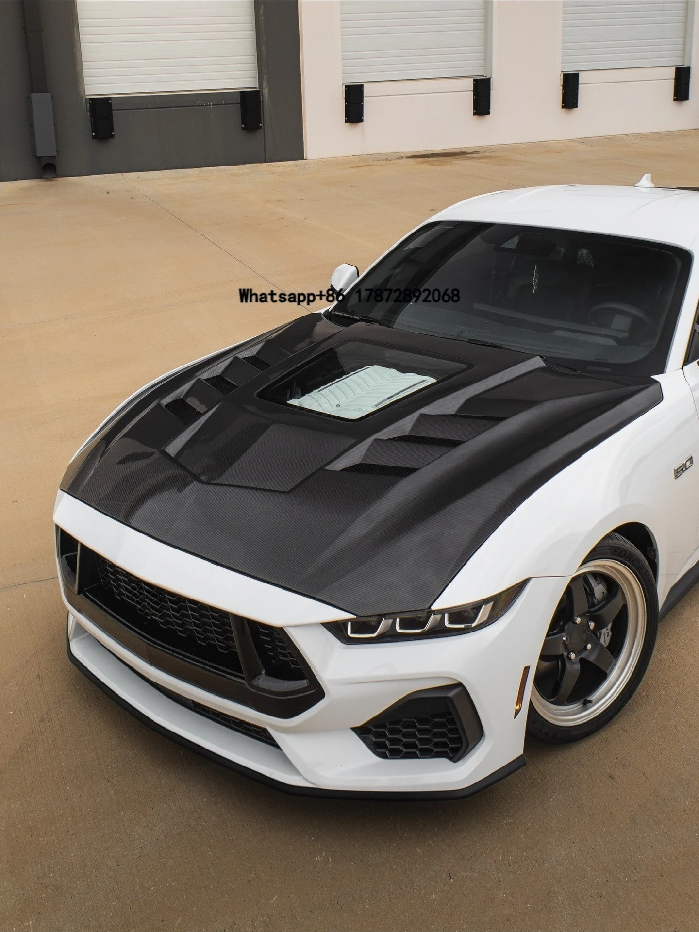For Carbon Fiber Hood Transparent Glass New Body Kits Bolt-On Installation 100% Fit Bolts Included