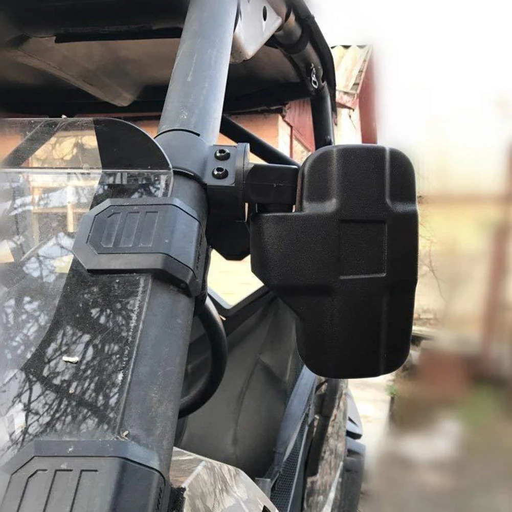 Outdoor Vehicles Adjustable Side Mirrors Accessory Black Non-Deformation Feature Quick Installation For Ranger 570