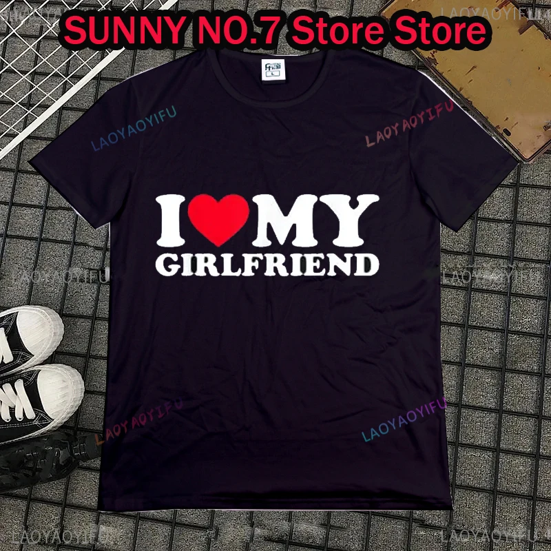 I Love My Girlfriend Shirt I Heart My-Girlfriend Shirt GF T-Shirt Boyfriends Gifts Valentine's Day  t shirts