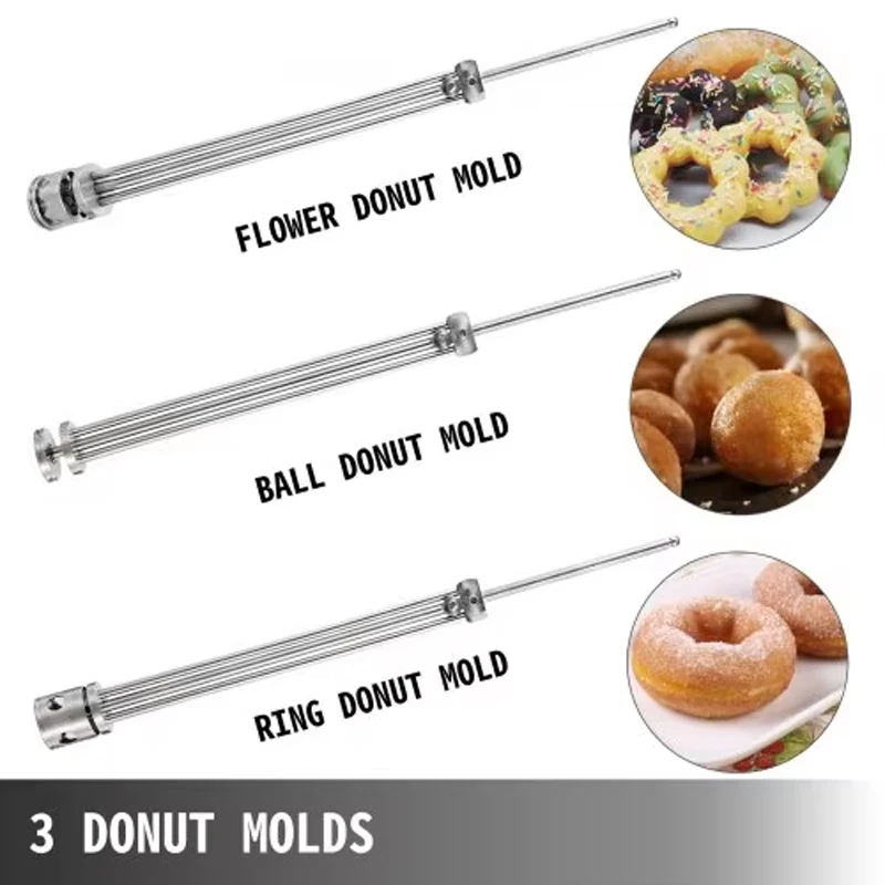 Small Donut Making Machine Multifunctional Stainless Steel Deep Fried Donut Machine