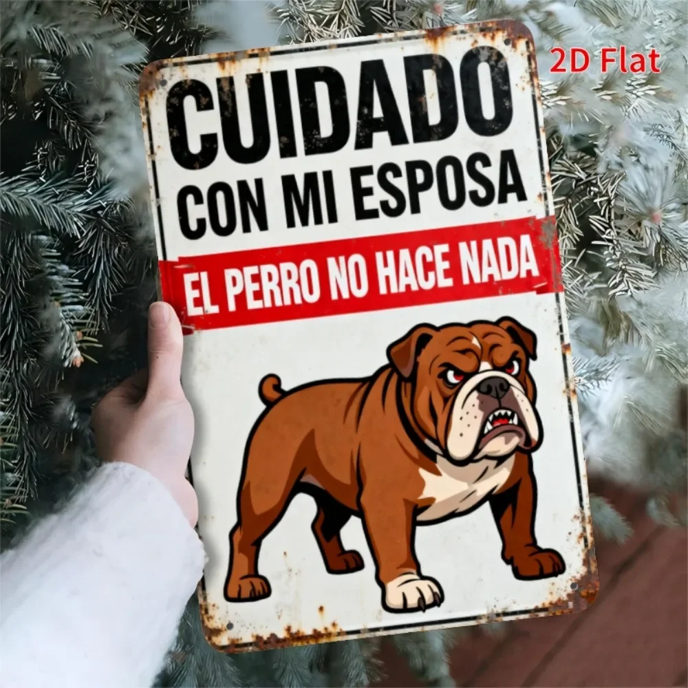 Vintage Spanish Humor Metal Sign | Iron Wall Art for Indoor & Outdoor, Rainproof | Easy Hang for Bar, Garage, Man Cave