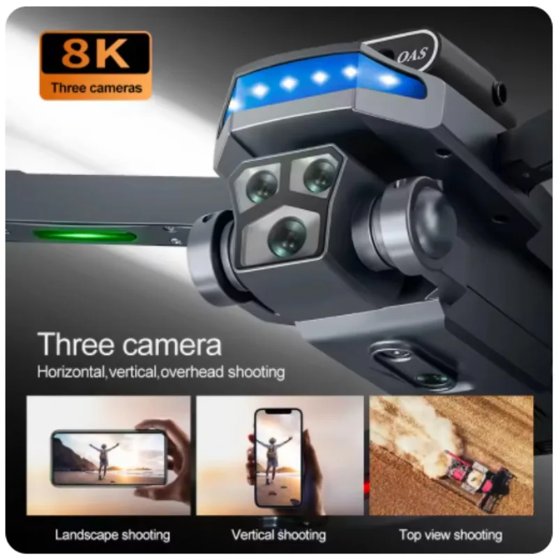 P18 Photography Drone 8K 5G Dual Camera Aerial Photography 360°All-round obstacle avoidance UAV Helicopter Remote Control Toys