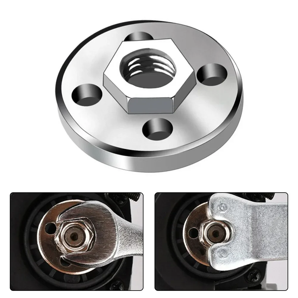 1PC Angle Grinder Pressure Plate Inner Outer Flange Nut Quick Release Locking Hexagon Nut Power Tools Accessories