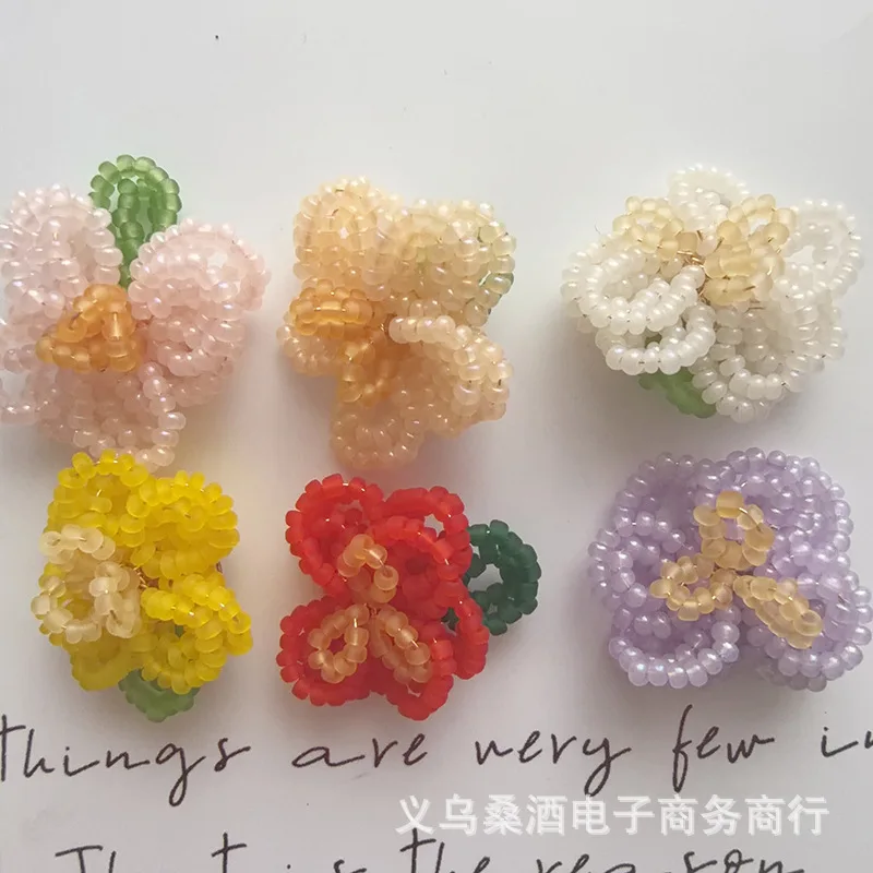 Spring Dopamine Camellia Flower Brooch for Anti Exposure Waist Clipping Pants Embellishment DIY Beaded Shoe Buckle Material