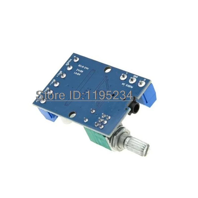 1pcs AP3015 DC 8-24V 30Wx2 Class D Dual Channel High Power Stereo Digital Amplifier Board with Adjustable Volume Potentiometer