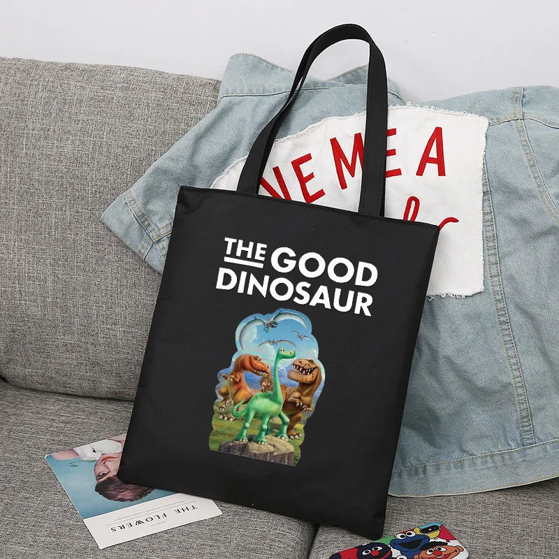 Die gute Dinosaurier Shopper Tasche faltbare Handtasche Strand Umhängetasche Student Canvas Taschen College wieder verwendbare Einkaufstasche