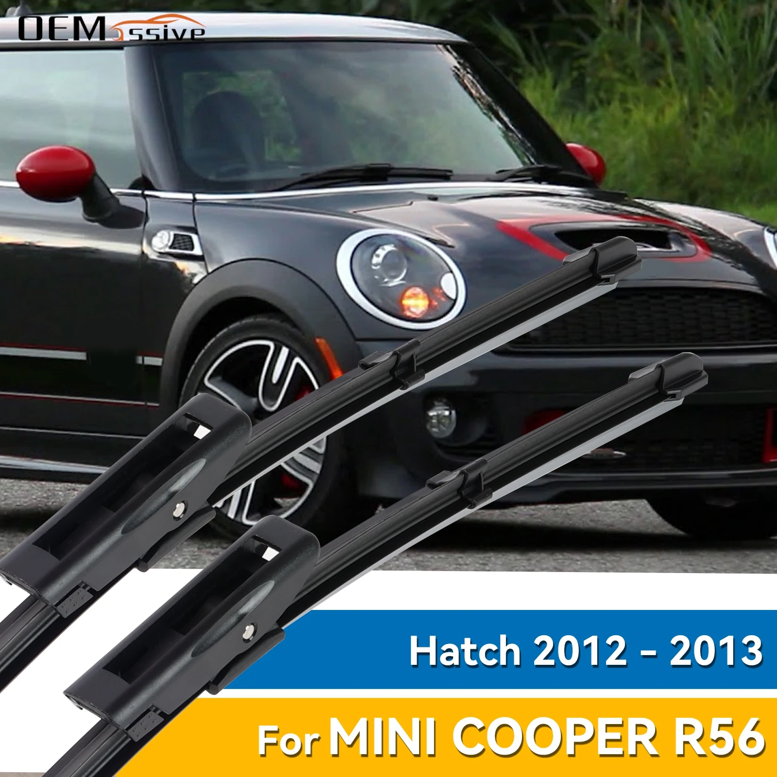 

Пара передних щеток стеклоочистителя для Mini Cooper R56 Hatch 2012-2013, лобовое стекло, чистое окно 19 "+ 18" 2012 2013, щетки от дождя