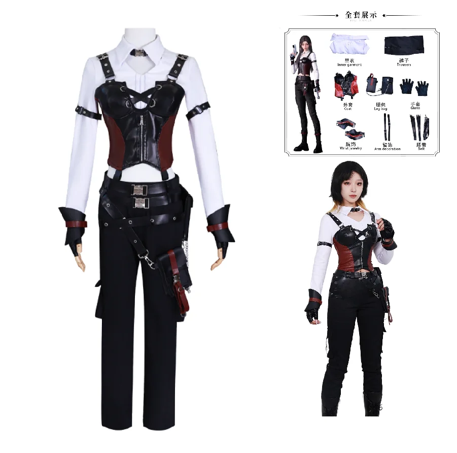 

Game Love and Deepspace Xavier SUPACE Heroine Cosplay Costume Wig Uniform Halloween Party Dress for Women Comic Con Anime