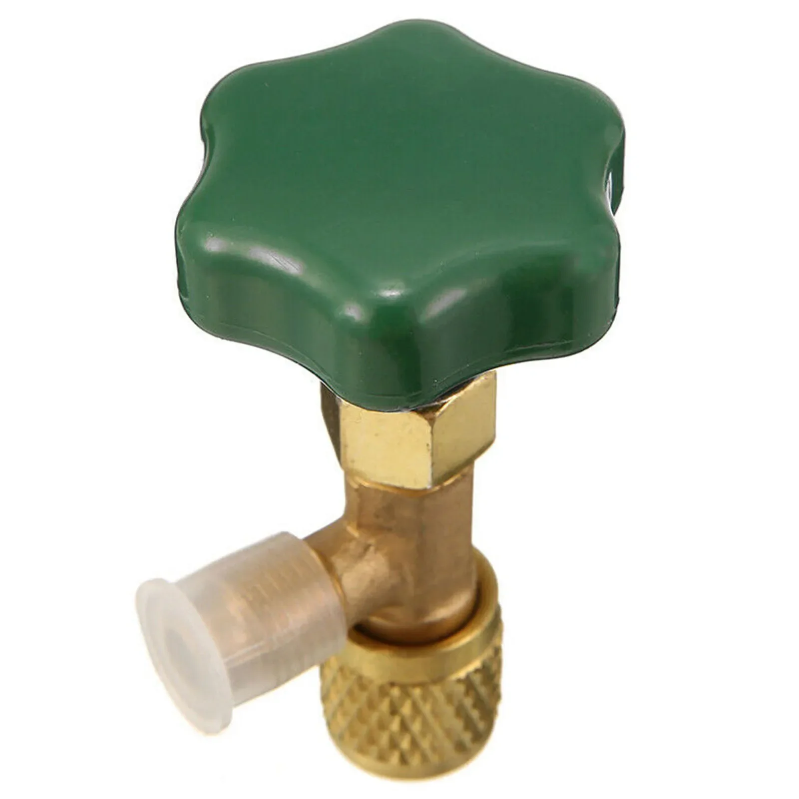 1x For R22 R134a R410A Gas Refrigerant Dispensing Valve Bottle Opener Refrigerant Bottle Can Tap 1/4 SAE Thread Adapters