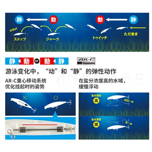 Imagen 2 del producto Nuevo cebo SHIMANO Original EXSENCE GOLIATH HI 95F/125F JET BOOST XL-195Q XL-112Q señuelo de pesca cebo lápiz