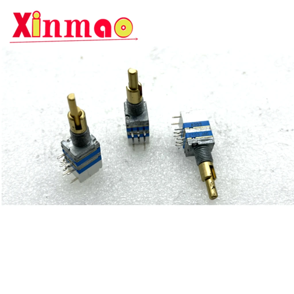 Japan TOCOS Precision Dual Potentiometer RK097 Dual Adjustment with Switch A20K Rear B10K Axis Length 22mm
