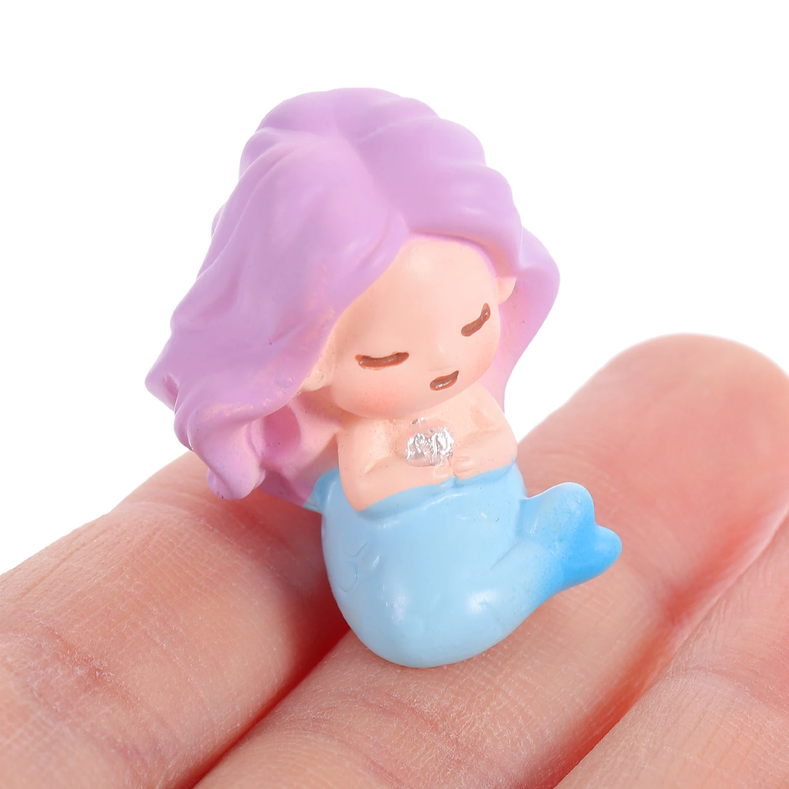 

10 Pcs Models Mini Garden Mermaid Decor Sculpture Aquarium Decorations Figurine