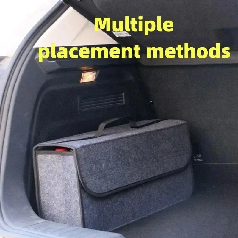 

Car trunk storage box soft felt storage accessories large anti-slip compartment luggage storage storage tools car storage bag