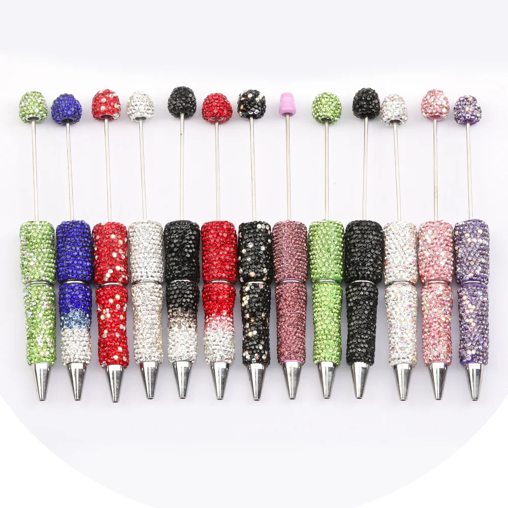 Cordial Design 10Pcs 15*146MM Jewelry Accessories/DIY Beaded Pen Parts/Hand Made/Beadable Pen Findings/Rhinestone Pens #16436