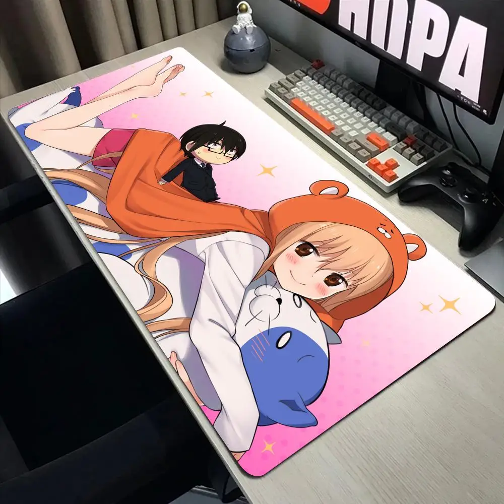 Grand tapis de souris Anime Himouto Umaru-Chan Gamer, tapis de jeu, accessoires informatiques, grand clavier, ordinateur portable, vitesse, polymères de bureau