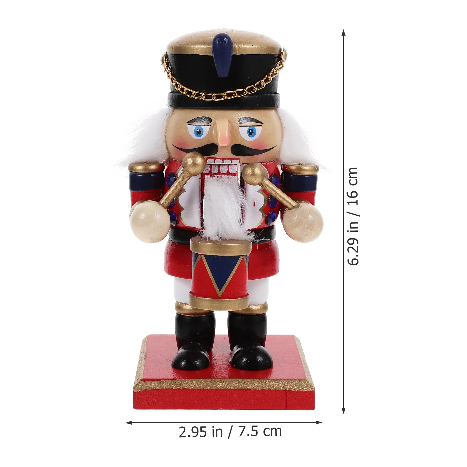 

Christmas Nutcracker Statue Exquisite Appearance Wooden Decoration Perfect Holiday Gift Choice Christmas Nutcracker Figure