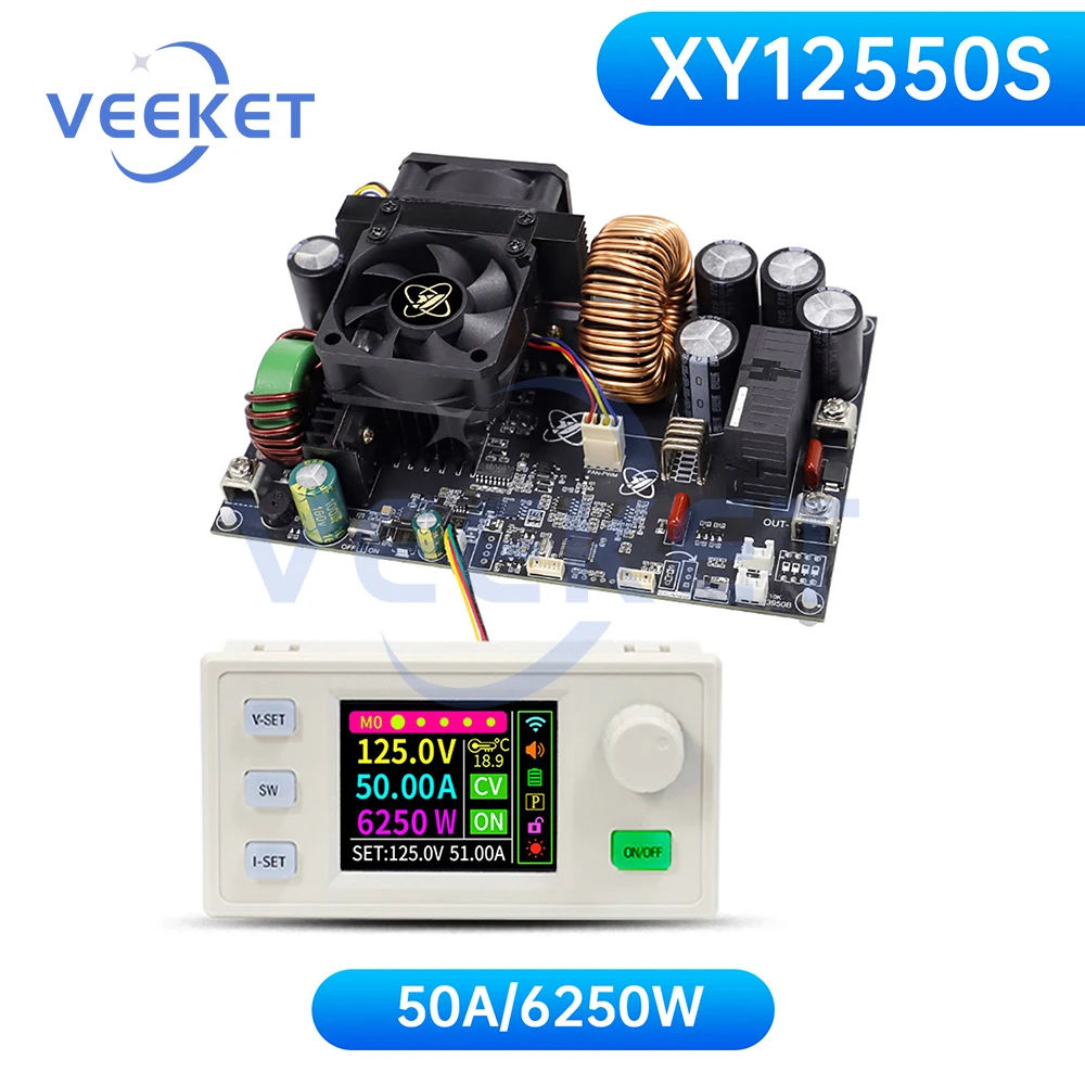 XY12550S CNC DC Buck Güç Kaynağı 50A/6250W Ayarlanabilir Stabilize