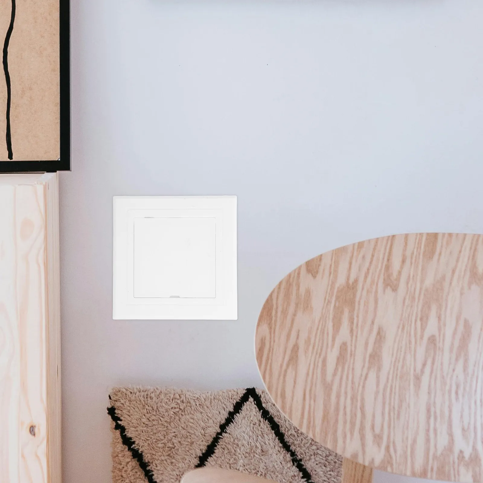 ABS Inspection Port Cover White Plastic Decorative Ceiling Access Door Panel Square Blank-Up Cover Home Improvement view 5
