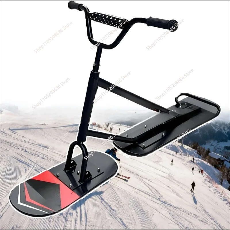 Adult ski thickened aluminum snowboard