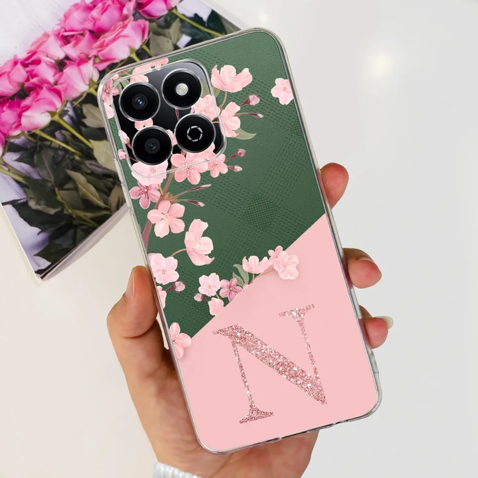 For Honor 200 Smart 5G Case Luxury Letters TPU Capa Silicon Back Cover For Honor200 Smart Funda on Honor Play 60 Plus Coque 6.8"