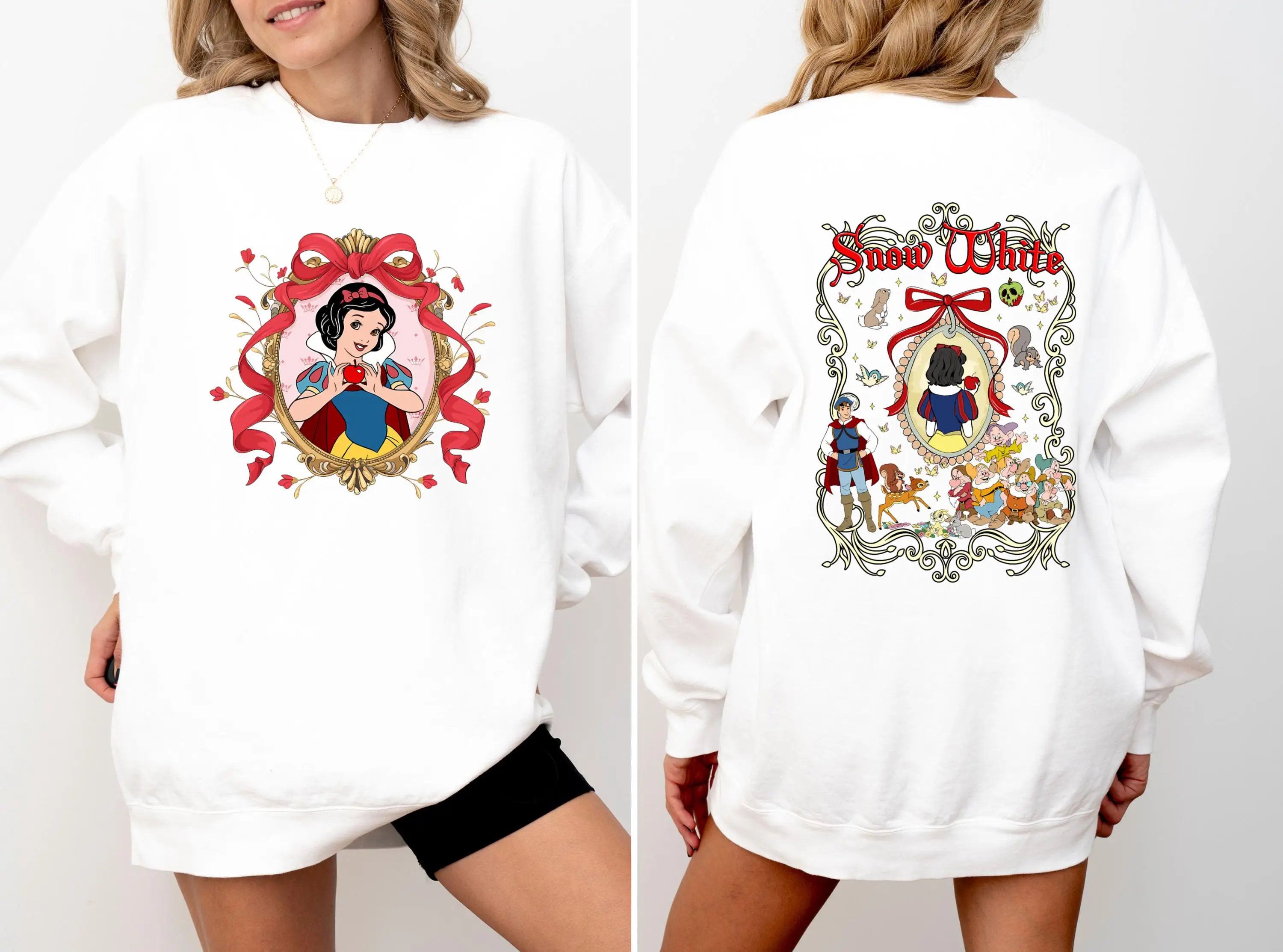 

Disney Princess Snow White Hoodie, Coquette Snow White Sweatshirt, Disneyland Hoodie, Snow White & Seven Dwarf Sweatshirt