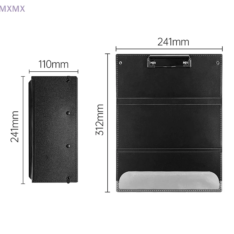Nursing Clipboard Foldable Handheld Folders Portable Writing Board 3 Layers Secure Paper Grip For Ducuments For Doctors Students