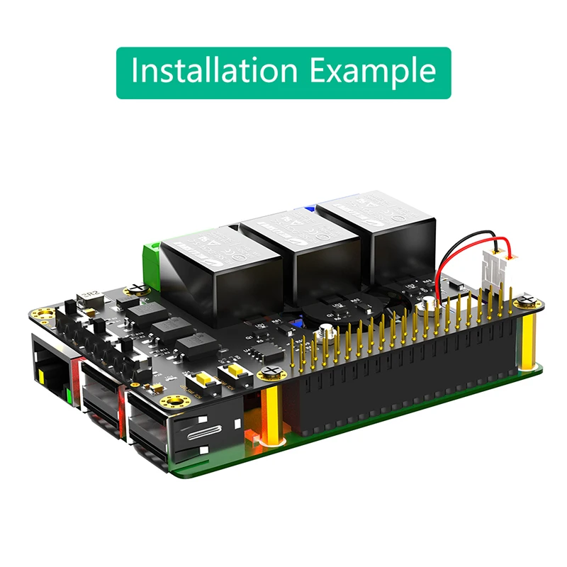 Nowa płyta przekaźnik mocy RPi moduł rozszerzający podwójne wentylatory chłodzące automatyczne odbarwienie LED dla Raspberry Pi A + 3A B + 2B 3B 3B + 4B