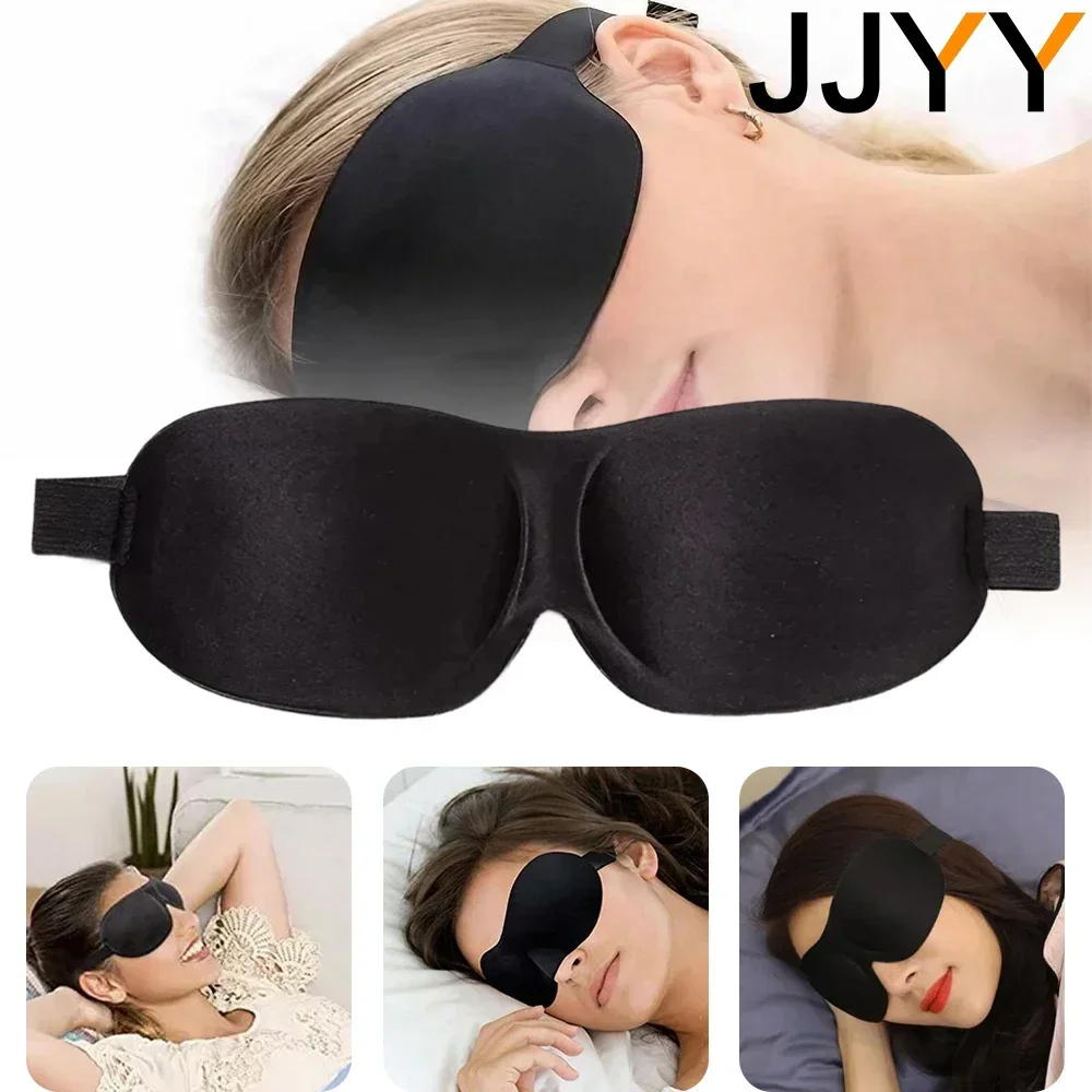 

JJYY 3D Foam Silk Sleep Eye Mask Blackout Cushion Travel Eye Mask Breathable Sleep Eye Mask