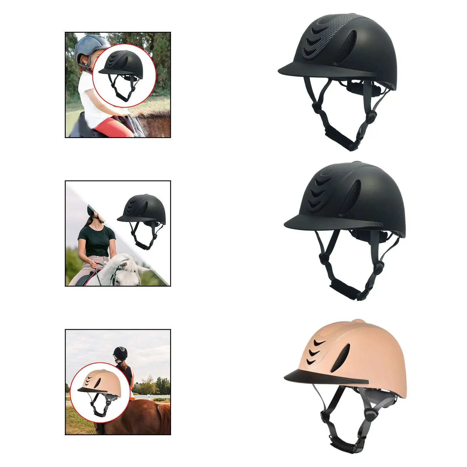 

Horse Riding Helmet Equestrian Hat Cycling Hat Trendy for Outdoor Sports