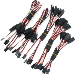 10pcs/lot 100/150/200/300/500mm RC Servo Y Extension Cord Cable Lead Wire For RC Servo JR Futaba RC Airplane Helicopter Car DIY