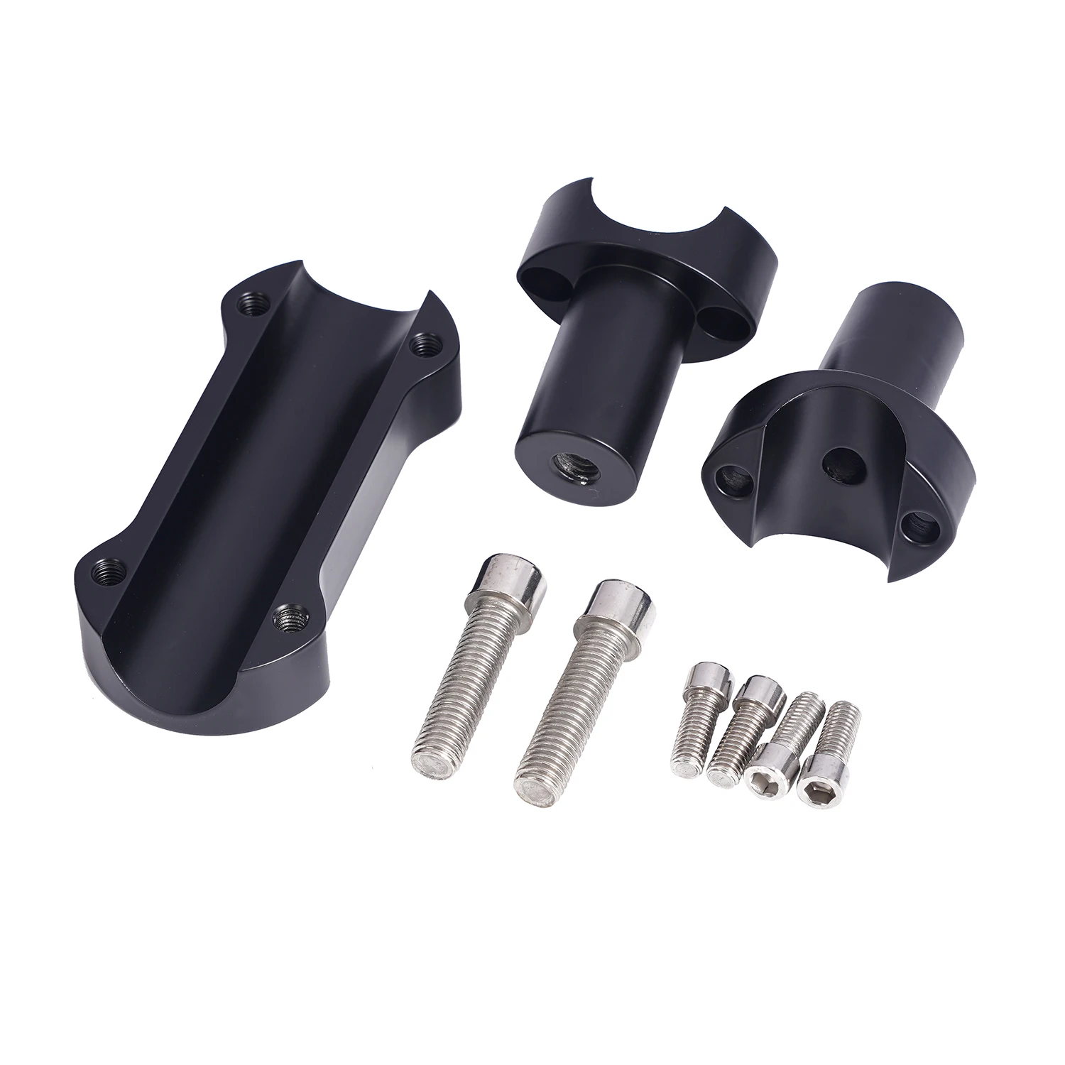 

3'' Rise Motorcycle Handlebar Risers Handlebar Clamps Black Fit 1.25 INCH 25 MM