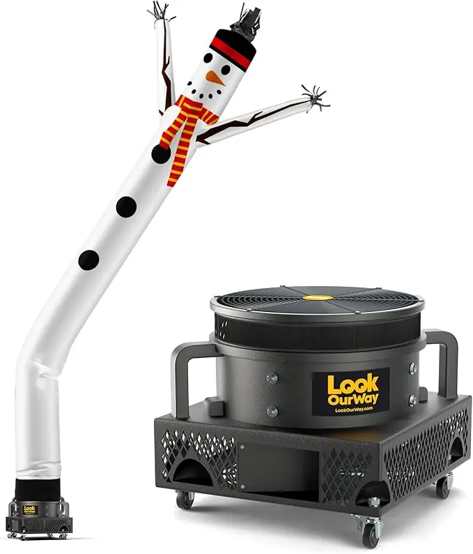 높이 팽창식 인형 댄서 튜브 맨, 하늘 댄서 송풍기, 크리스마스 휴일 프로모션, 눈사람 장식, 20 피트