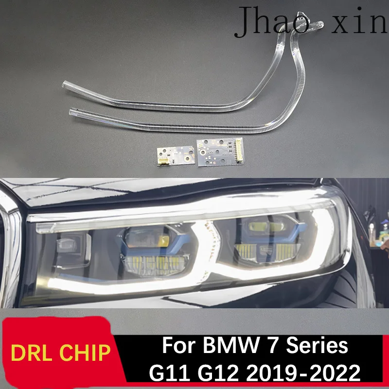 Light Guide Strip for BMW 7 Series G11 G12 19-2022 Car Headlights DRL CHIP Lamp Tube Angel Eye White Light Ballast Circuit Board