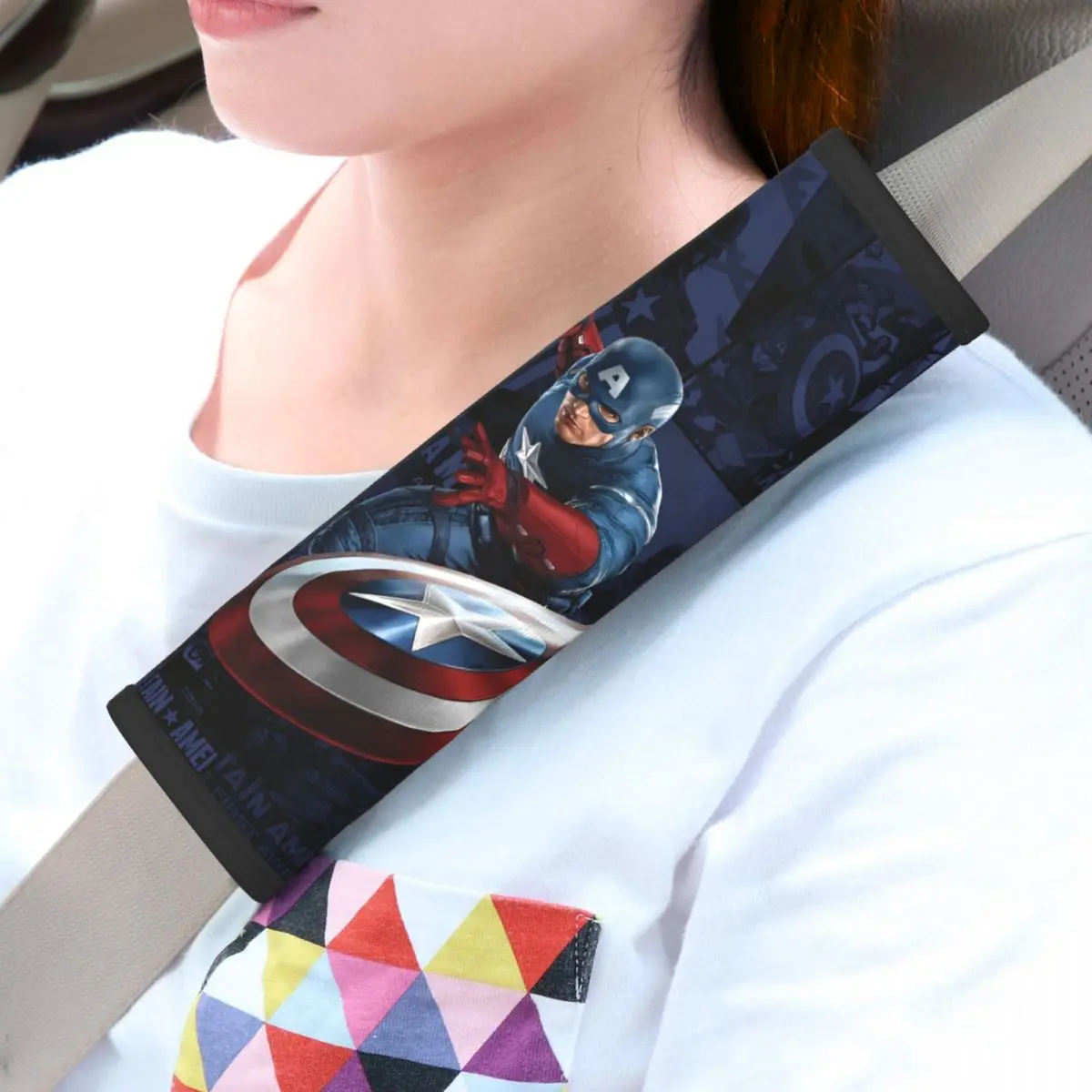 

Капитан Америка автомобильные ремни безопасности наплечники удобные чехлы на ремни безопасности для автомобиля грузовика