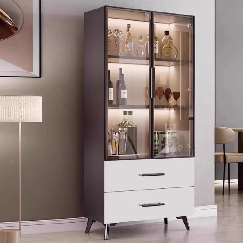 

Aesthetic Artist Wine Cabinet Wrought Atmosphere Design Wine Cabinet Support Sleek Accent Bar Furniture Juomakaappi XY50JG