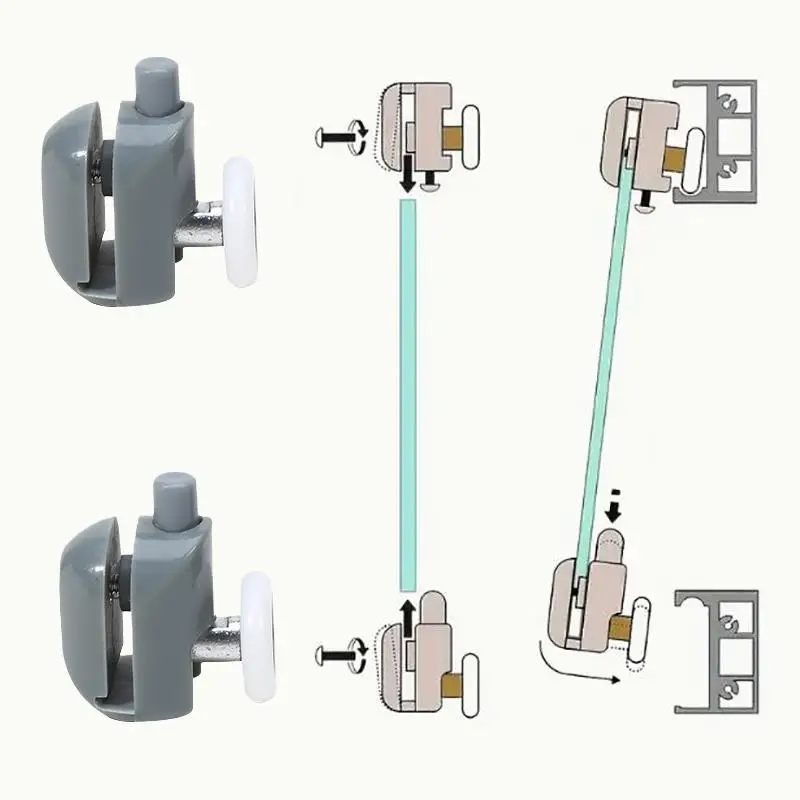 

Бытовой шкив для душевой кабины/ролик для душевой комнаты/колеса/шкивы диаметром 23/25 мм, одноколесный шкив для душевой комнаты
