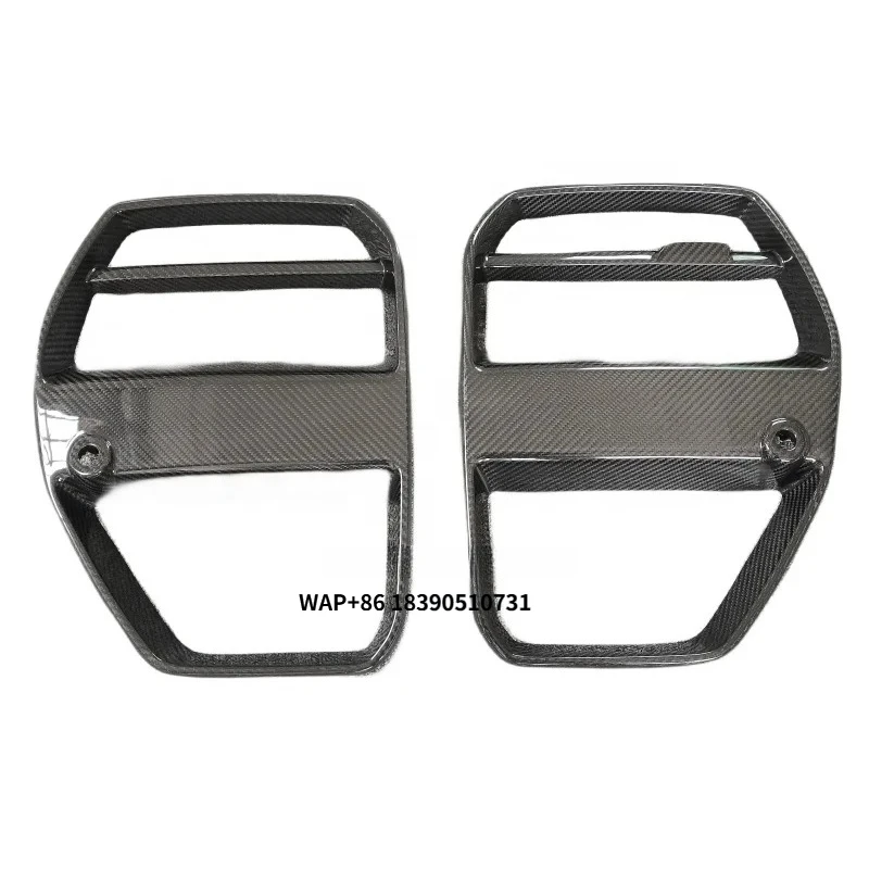 

High quality V Style Dry Carbon Fiber Front bumper grill Front Grille For G80 M3 G82 M4 Center Dry Carbon Fiber grid