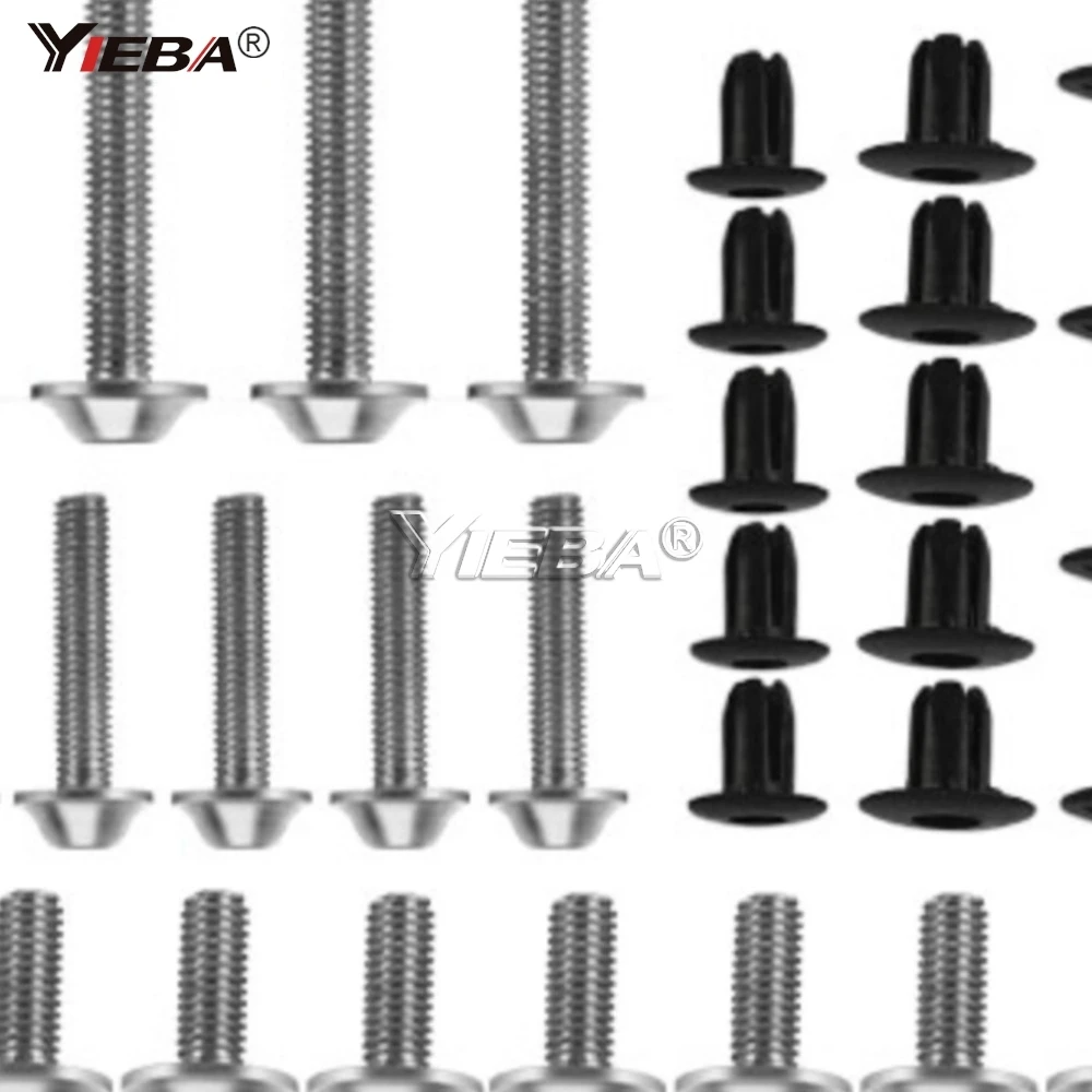 A Set M6 M5 Fairing Bolts Kit Fastener Clip Screws Nut For Yamaha YZF R1 R3 R6 R6S R25 FZ1 FZ6 FZ8 MT07 MT09 FZ07 FZ09 Tracer