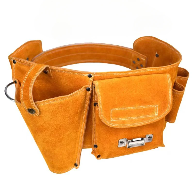 Cowhide Drill Holster Waist Tool Bag Durable Electric Waist Belt Tool Power Drill Electric Screwdriver Pouch Bag With Belt