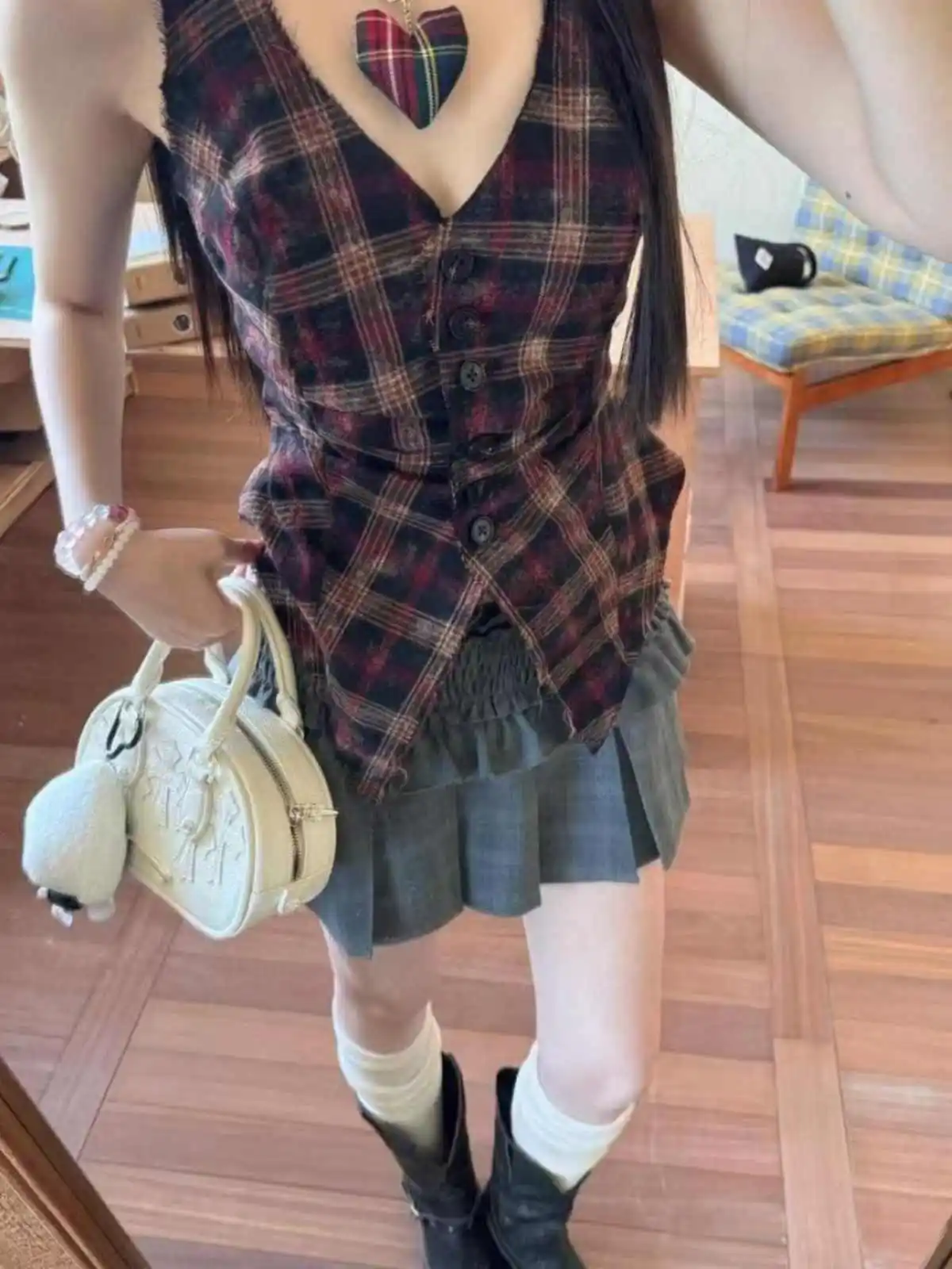 سترة نسائية صيفية موديل 2025 من Shoujo منقوشة سترة Gyaru Coquette 2000s تصميم جمالي سترة علوية لطيفة كورية ساخنة Y2k المد جديد