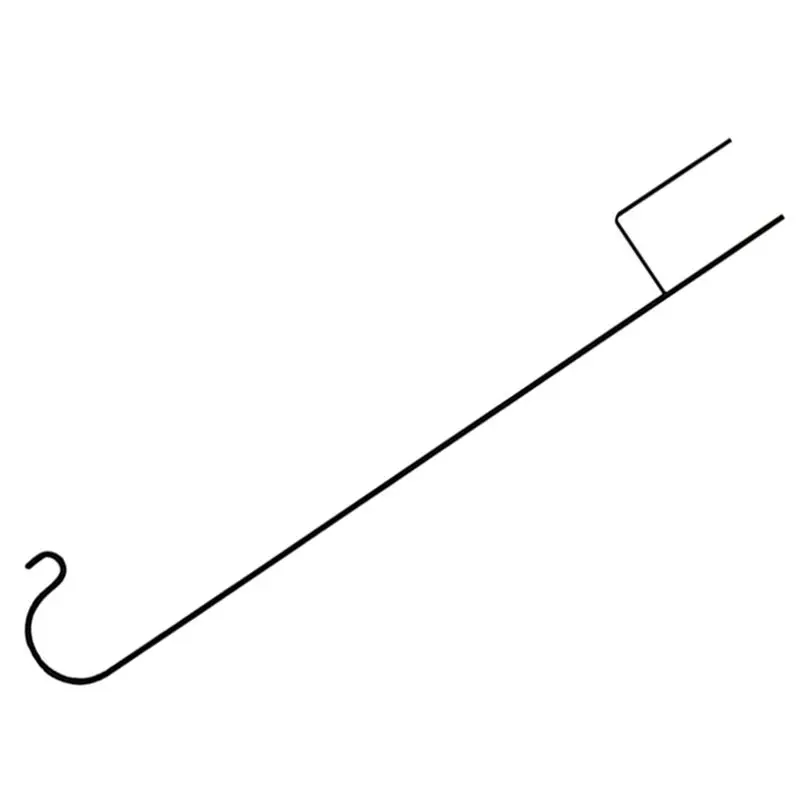 ABJO-3X Shepherd Hooks Rust Resistant Garden Stake Outdoor Metal Plant Stand Hanger Bird Feeder Pole 80.5X10x1cm