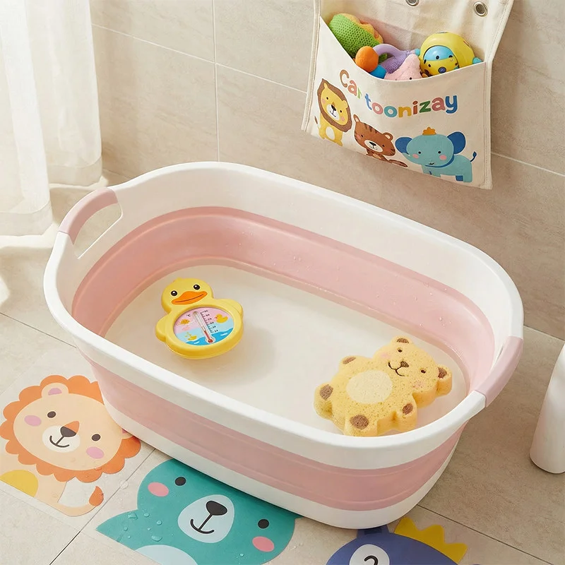 large-size-baby-bath-tub-thiened-bath-buet-children-bath-pot-infant-bath-basin-home-use-bathing-pool-transparent-plastic