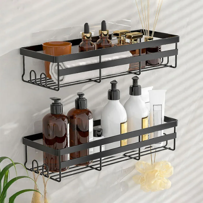 Shelf Bathroom Shelf Metal Gold Shower Rack Shampoo Rack Multi-Purpose No Drill Shelf Kitchen Bathroom Use