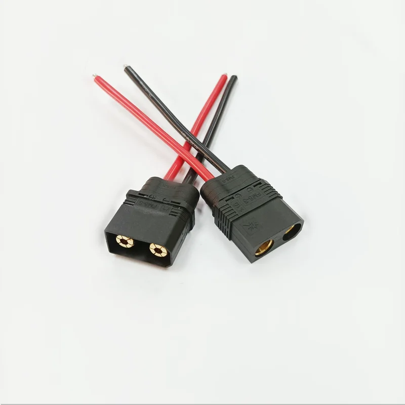 

Высоковольтный разъем Antispark, мужской и женский, Черный Разъем Pigtail с 12awg 10 см для зарядного устройства для аккумулятора модели RC и т. д.